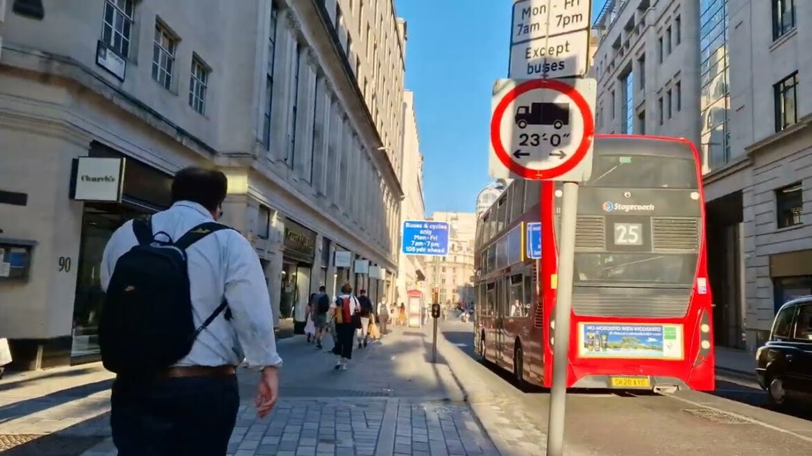 LONDON WALK (2022) --- from ST. PAUL'S Station to BANK Station