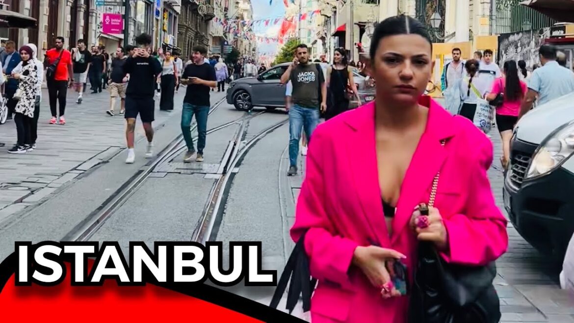 istanbul 2022 istiklal 🌤 13 September Walking Tour [4K UHD fps60] 🇹🇷 44:44 min