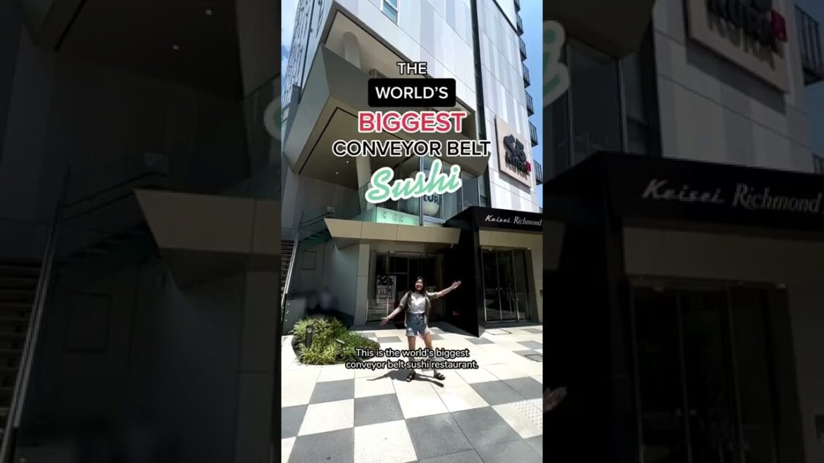 World's BIGGEST Conveyor Belt Sushi Train