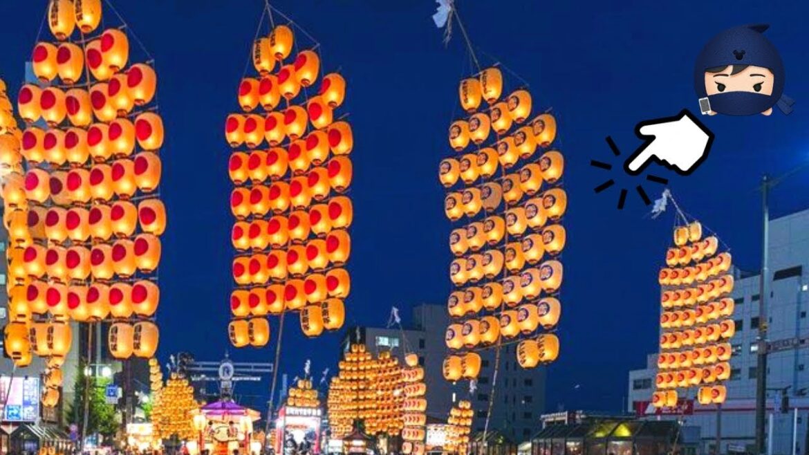 Solo festival 😏 10,000 lanterns light up the sky. Travel alone to Akita, Japan 👺 travel vlog