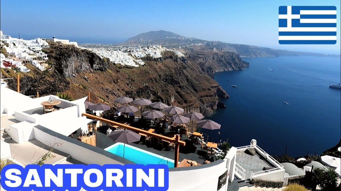 Santorini Greece Walking Tour  : Fira to Imerovigli
