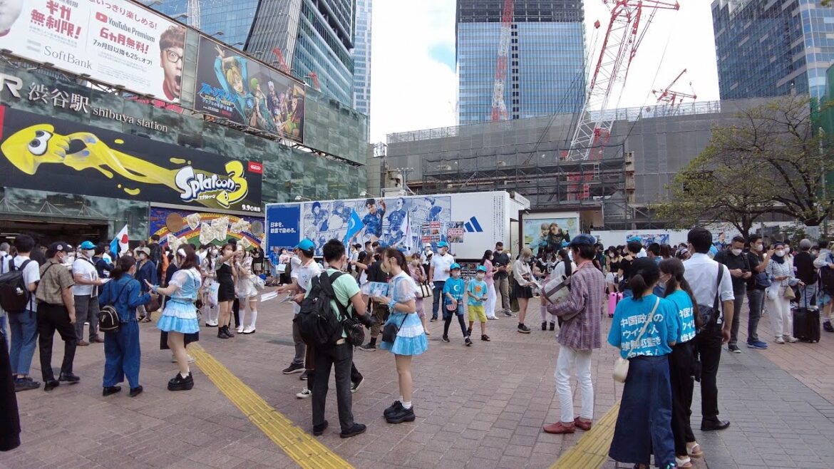 【4K】安倍晋三邸宅の近くにある統一教会本部まで散歩 Walk on Shibuya in Tokyo【2022】