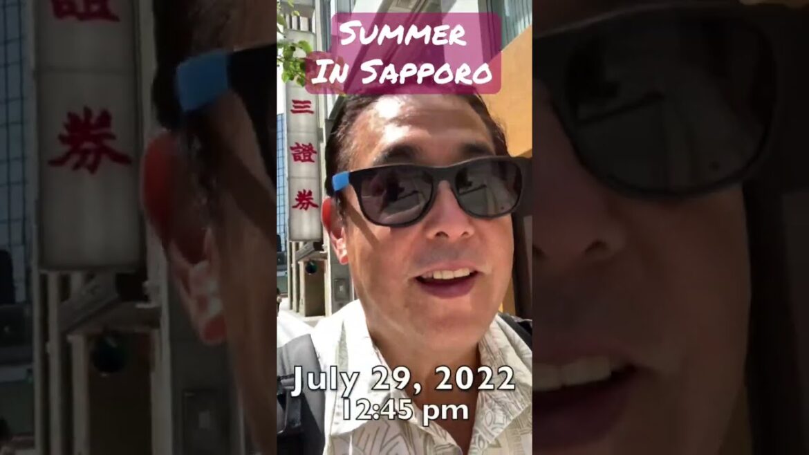 Walking around Sapporo in the Summer