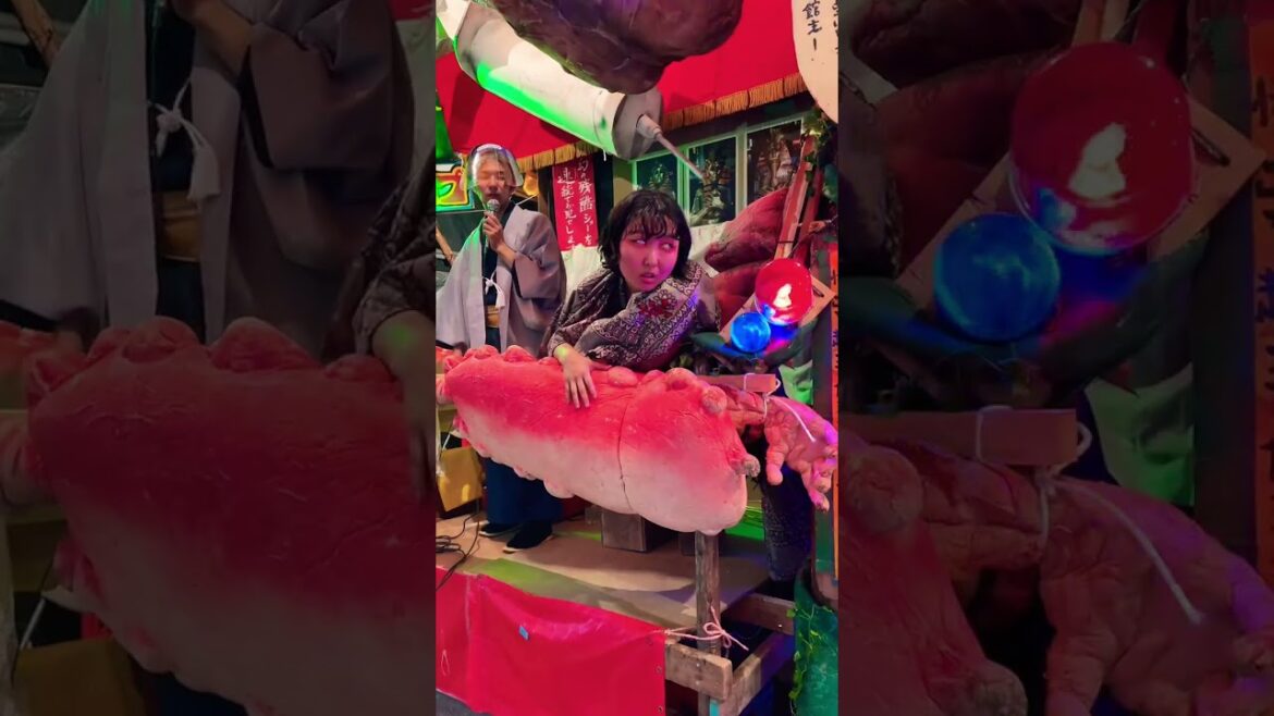 【福岡】見世物小屋 もぐら女の宣伝パフォーマンス(2022.9.13) 放生会 筥崎宮｜ゴキブリコンビナート　Freak show Hojoya Festival Hakozaki Shrine