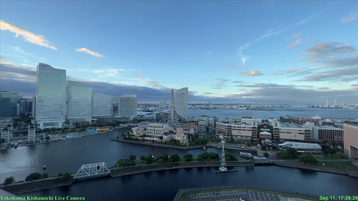 🔴Live Cam Yokohama Japan /横浜汽車道Liveパノラマカメラ  11 Sep 2022