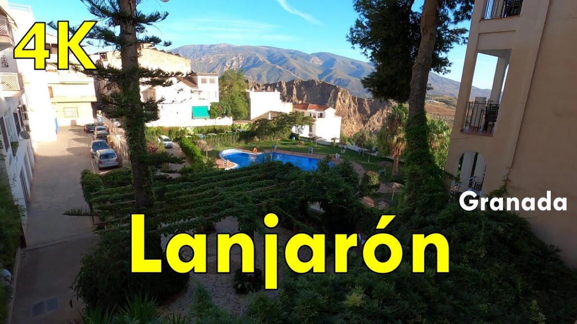 4k Lanjaron Walk - Granada Virtual Walking Tour 2022, Spain 🇪🇸