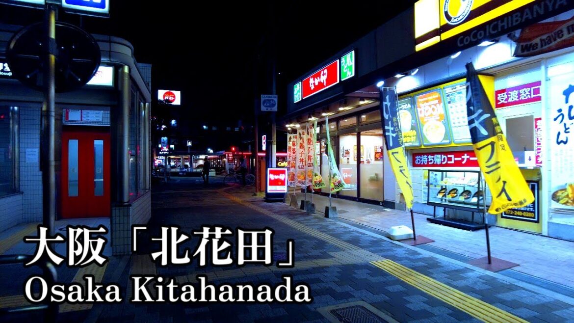 Walking in the street Japan | Late night strolling in Osaka “Kita Hanada”. Walking in the street Japan | Late night strolling in Osaka "Kita Hanada".