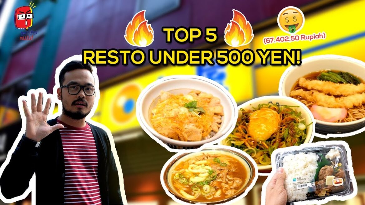 TOP 5 MAKAN ENAK KENYANG MURAH DI JEPANG DIBAWAH 500 YEN !!