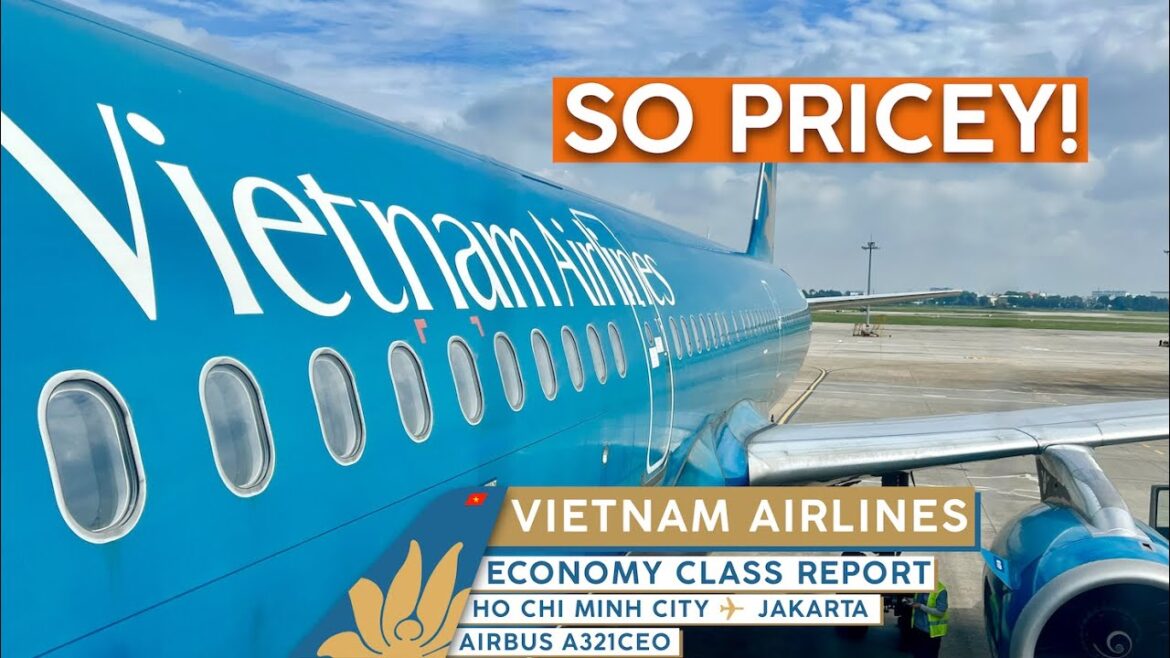 VIETNAM AIRLINES A321 Economy Class【4K Trip Report Ho Chi Minh City - Jakarta】$$$!