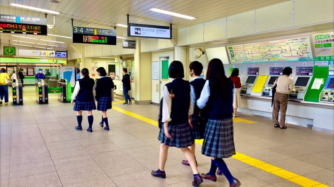 [JAPAN/Kanagawa]Tsurumi station walking scenery[Yokohama/Tsurumi]