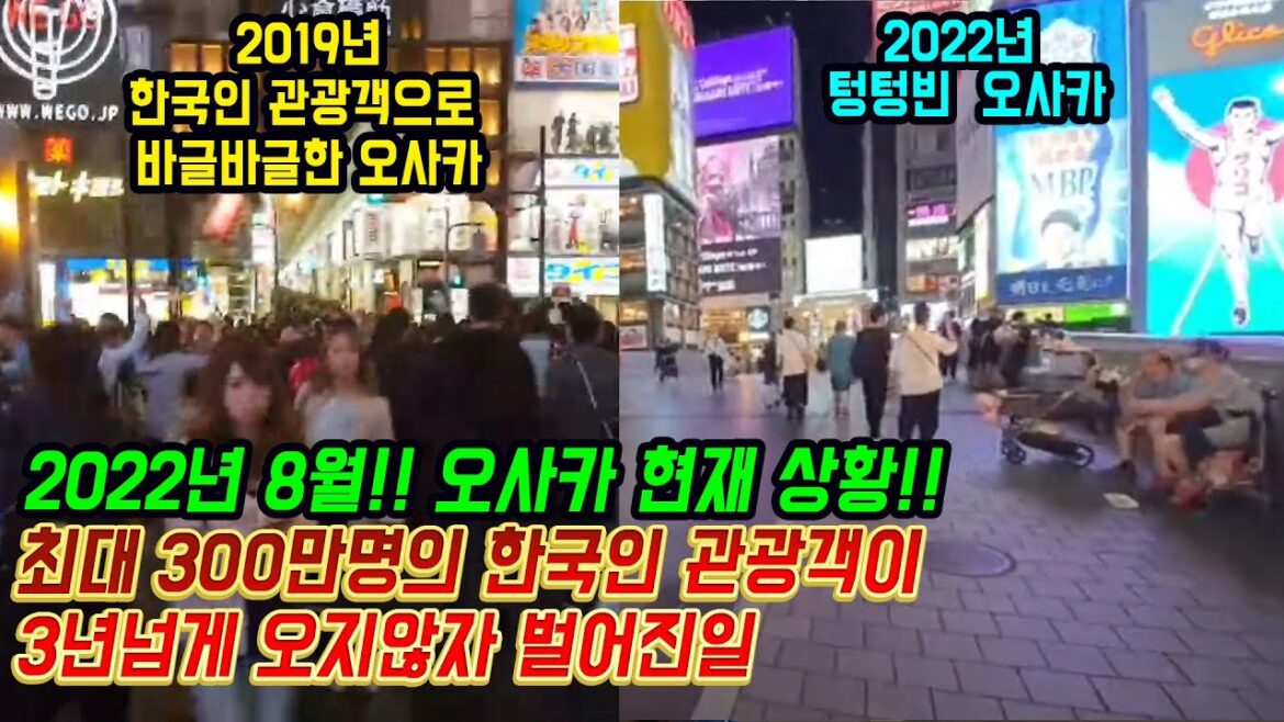 300만명의 한국인 관광객으로 넘쳐 났던 오사카 도톤보리 한순간에 한국인이 가지않자 벌어진일!! 日本 旅行 japan travel osaka 大阪 道頓堀 300만명의 한국인 관광객으로 넘쳐 났던 오사카 도톤보리 한순간에 한국인이 가지않자 벌어진일!! 日本 旅行 japan travel osaka 大阪 道頓堀
