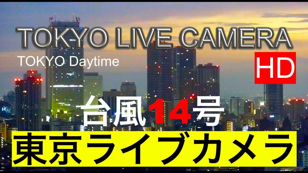 台風14号、TOKYO LIVE CAMERA ,飛行機羽田到着都内ルート便追跡東京ライブカメラ,  Línea Tokio,  Tokyo Line,  东京现场摄像,  도쿄 라이브 카메라