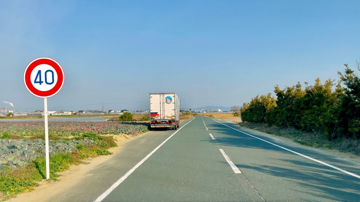 Scenic Drive to Work at Osaki Town to Akemi Town Toyohashi City | Aichi Japan | 4K HDR