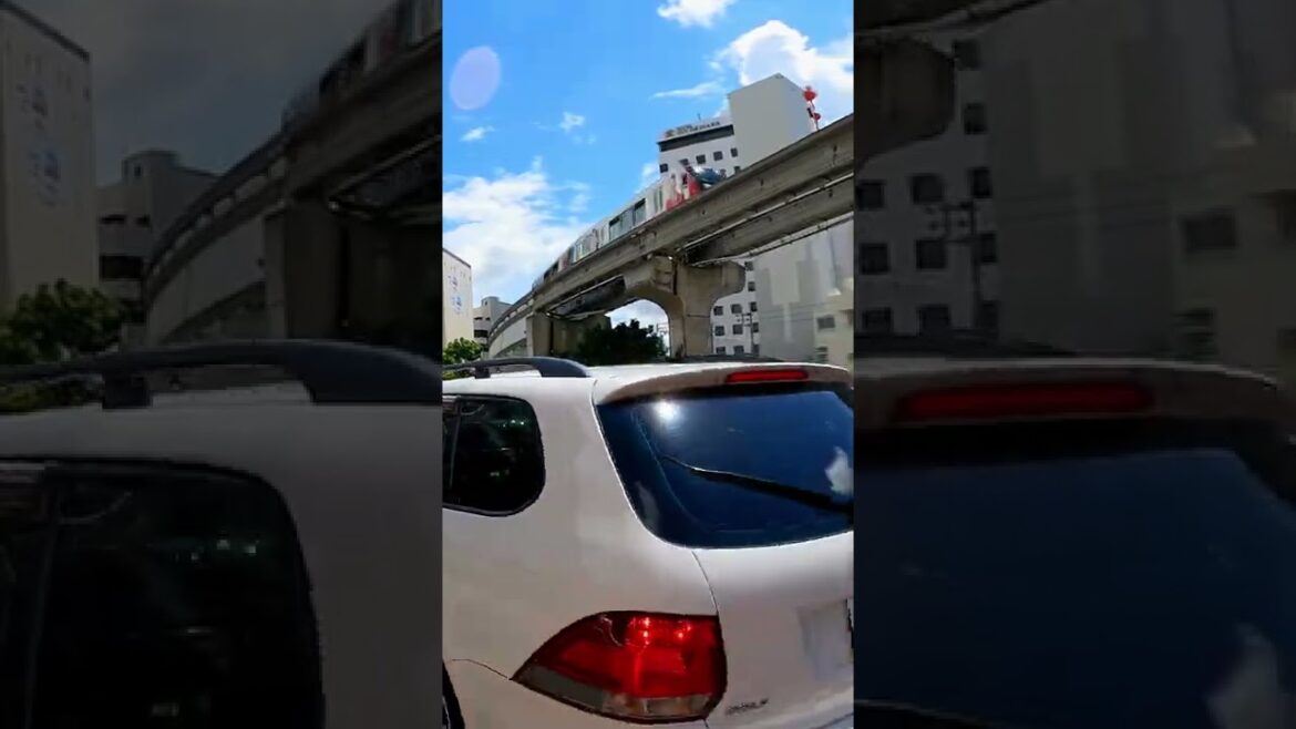 모노레일을 따라가는 나하 드라이브 모노레일을 따라가는 나하 드라이브