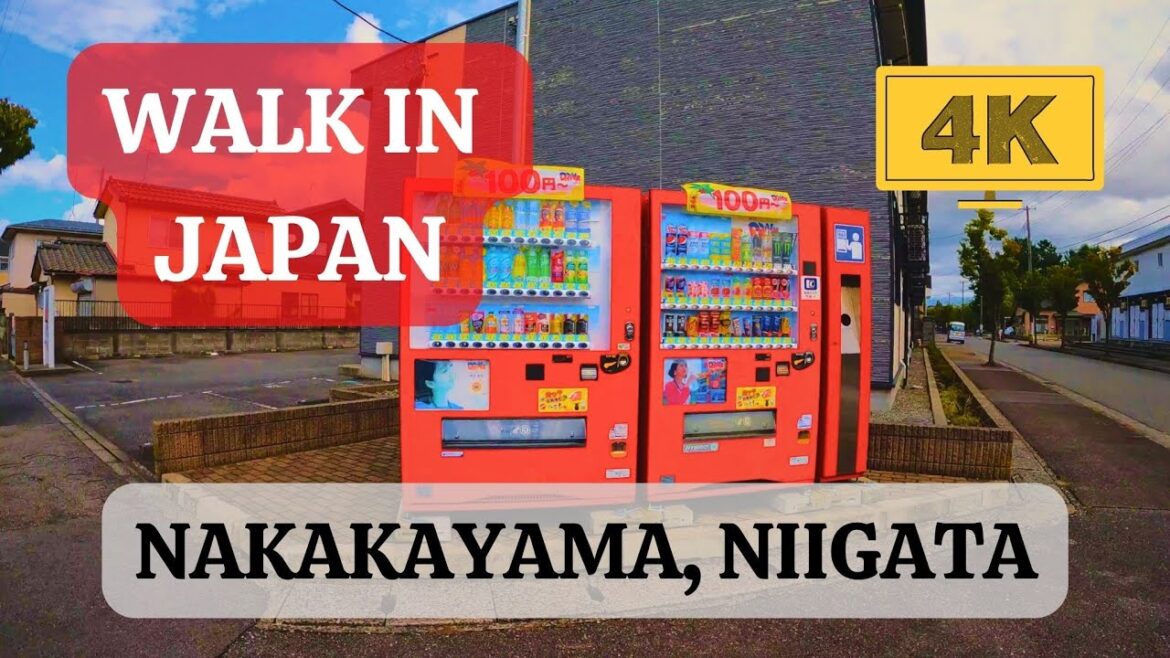 Walk in Japan - Nakakayama, Niigata (4K 60FPS)