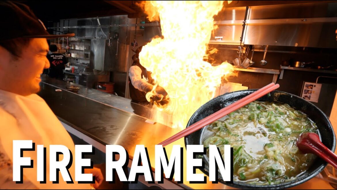 Japan's MOST DANGEROUS Food Invention🔥 FIRE RAMEN at Menbaka, Singapore Japan's MOST DANGEROUS Food Invention🔥 FIRE RAMEN at Menbaka, Singapore
