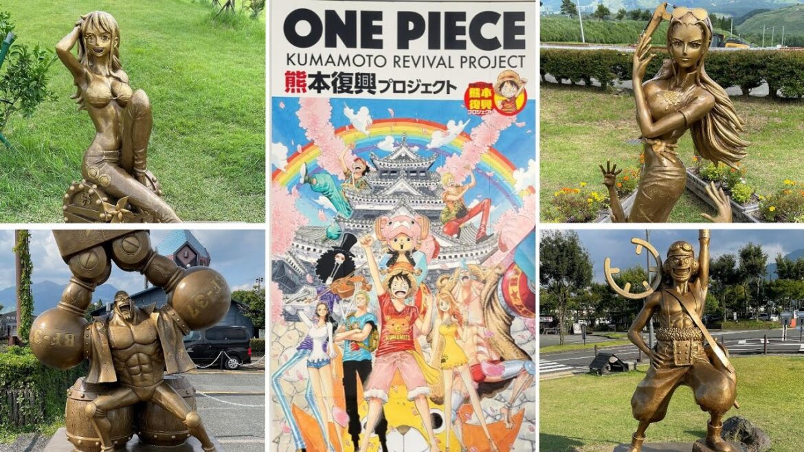 ONE PIECE Straw Hat Pirates Bronze Statue Tour 🇯🇵|Kumamoto Reconstruction Project (Day 1) ONE PIECE Straw Hat Pirates Bronze Statue Tour 🇯🇵|Kumamoto Reconstruction Project (Day 1)