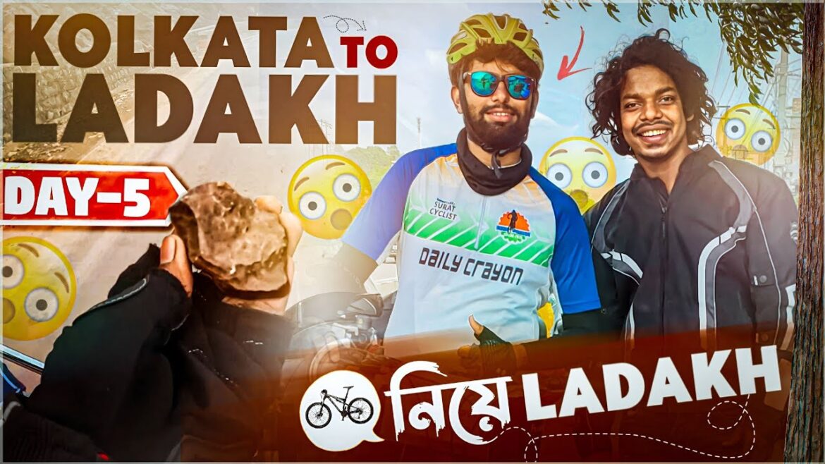 Kolkata to Ladakh | Day 5 | Kashmir যাওয়ার পথে পাহাড় থেকে পাথর ভেঙে পড়ল আমার উপরে 😱 | Subrata