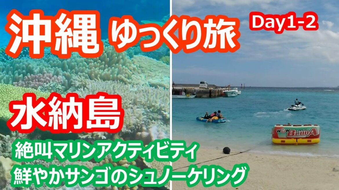 沖縄ゆっくり旅 水納島 マリンアクティビティで大はしゃぎ 鮮やかサンゴの海でシュノーケリング Minnajima Island|人生の楽園・長野移住ライフ|vlog 076 沖縄ゆっくり旅 水納島 マリンアクティビティで大はしゃぎ 鮮やかサンゴの海でシュノーケリング Minnajima Island|人生の楽園・長野移住ライフ|vlog 076