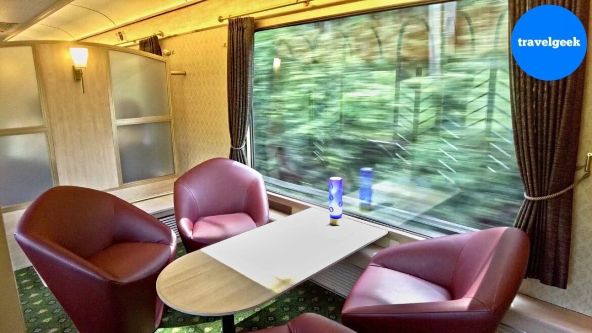 Osaka to Kyoto on Japan's New-Style Express Train in Semi-Compartment Osaka to Kyoto on Japan's New-Style Express Train in Semi-Compartment