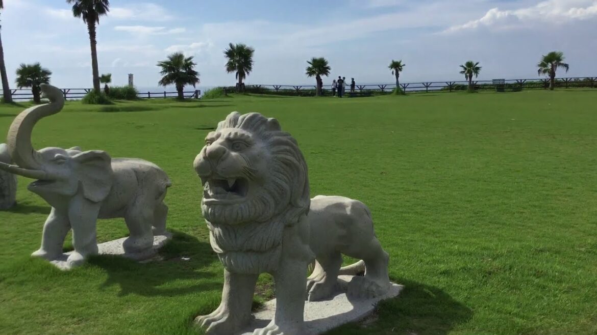 Private Tours in and around Fukuoka will find incredible places like this at Futamigaura Park.