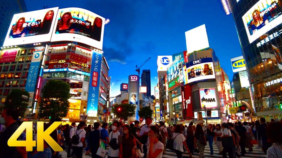 【4K】Night Walk in Tokyo - Shibuya, Japan 渋谷（東京散歩）