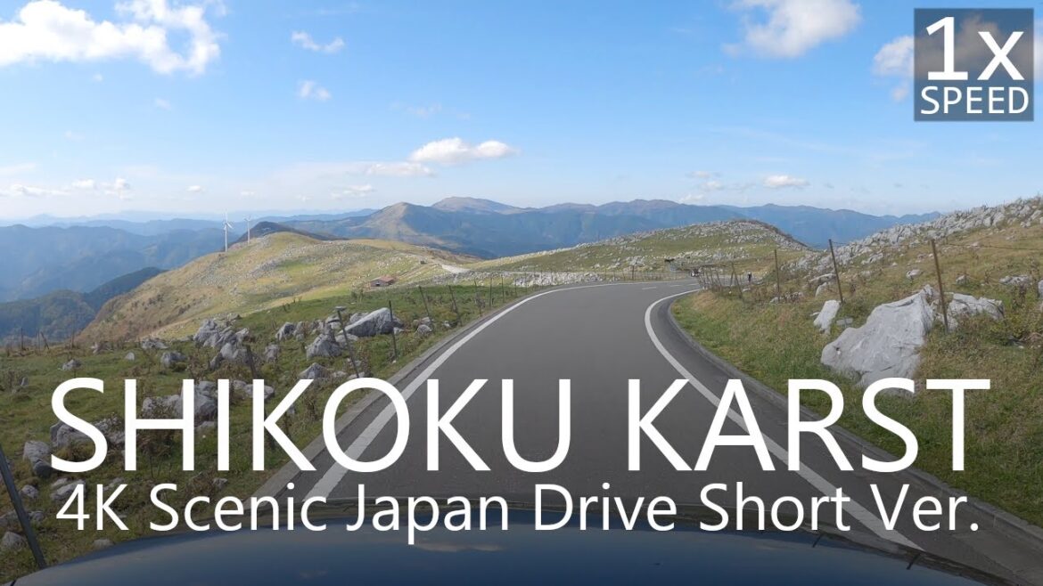 Shikoku Karst Drive Short Ver. / 4K Japan Scenic Drive