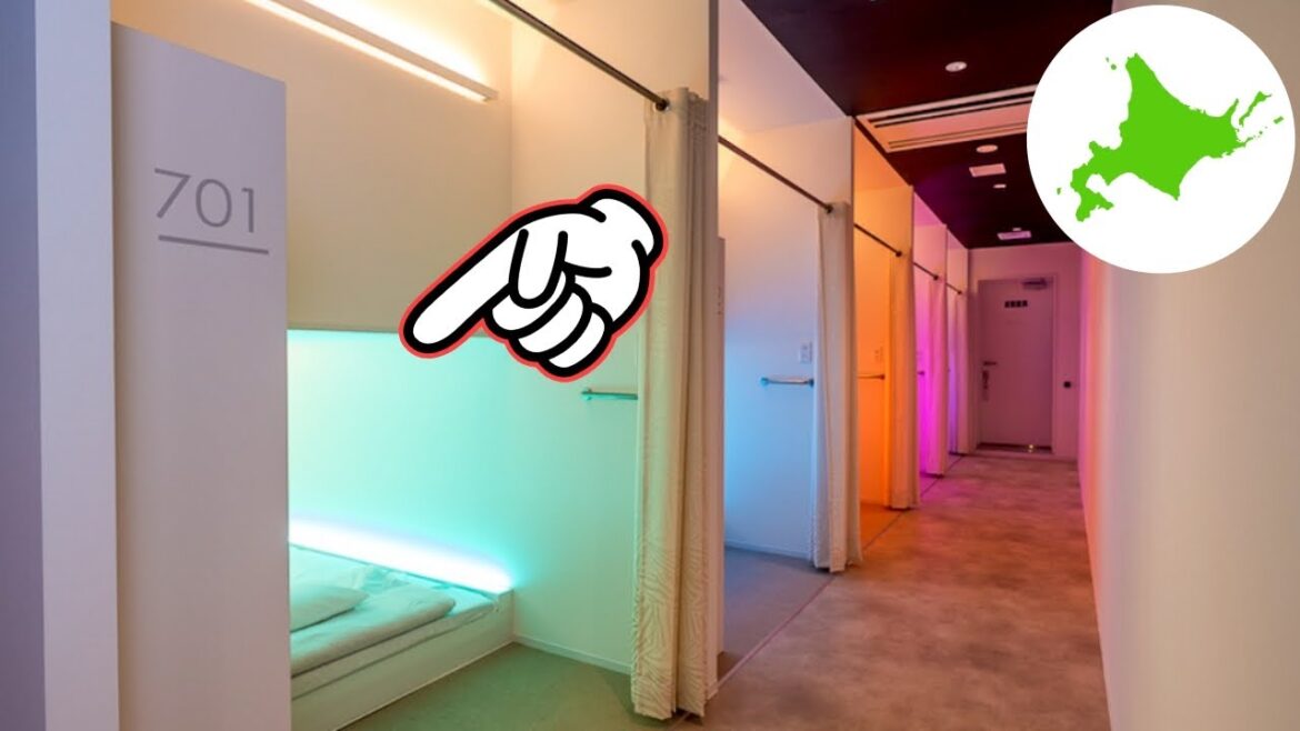 Colorful Capsule Hotel Experience 😴🛌🌈 Sapporo Japan🇯🇵 CITY CABIN シティキャビン 札幌 すすきの カプセルホテル