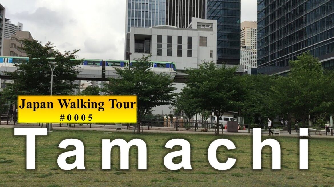 Japan Walk [Walking Tour] japan walking tour - Tokyo Tamachi Shibaura Park Japan 0005 (1080p/60fps)