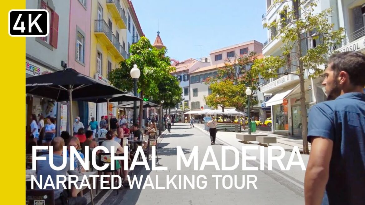 Funchal, Madeira, Portugal 2022 | NARRATED Walking Tour from Armazem to Santa Luzia