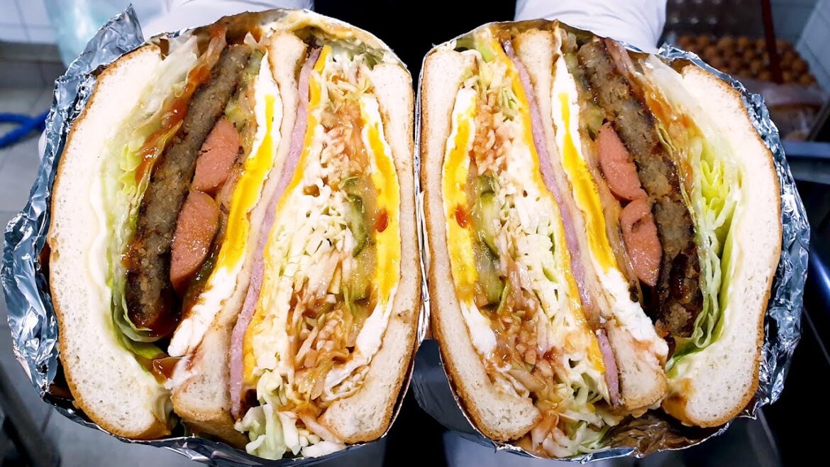 햄버거로 건물 8채 올린 연탄 불고기버거 부터, 미군 부대 대왕 햄버거, 2000원 햄버거, Korean Burger master, Army's Giant burger