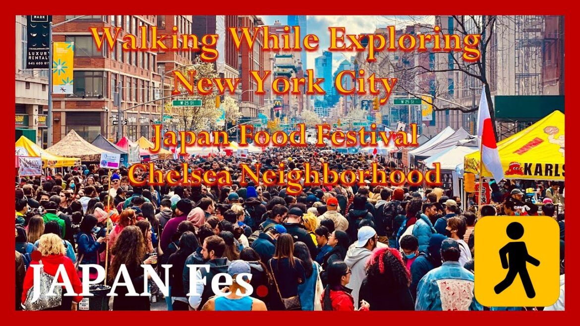 4K Japanese Street Food Festival | Chelsea, Manhattan, New York | Takoyaki, Dumplings, Okonomiyaki