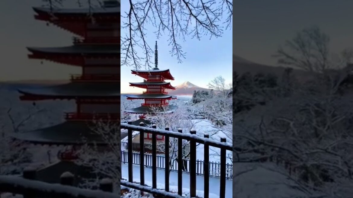 WINTER ON MOUNT FUJI JAPAN #shorts WINTER ON MOUNT FUJI JAPAN #shorts