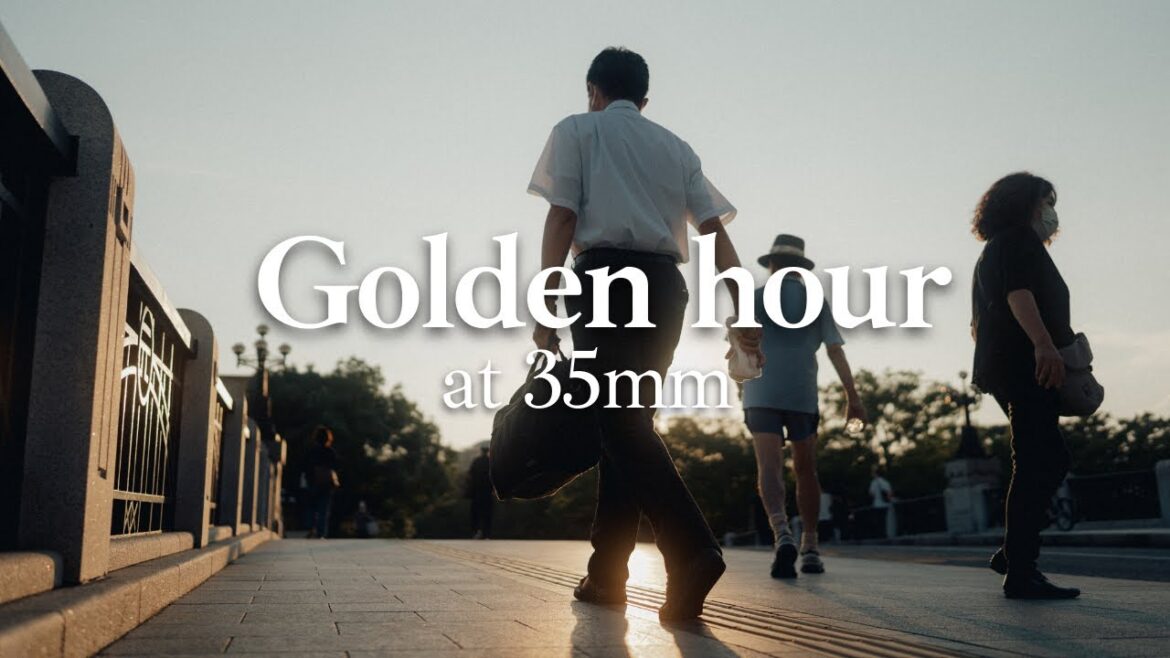 Relaxing GOLDEN HOUR street photography POV in Japan / Dreamy lighting / Sony A7IV Sigma 35mm