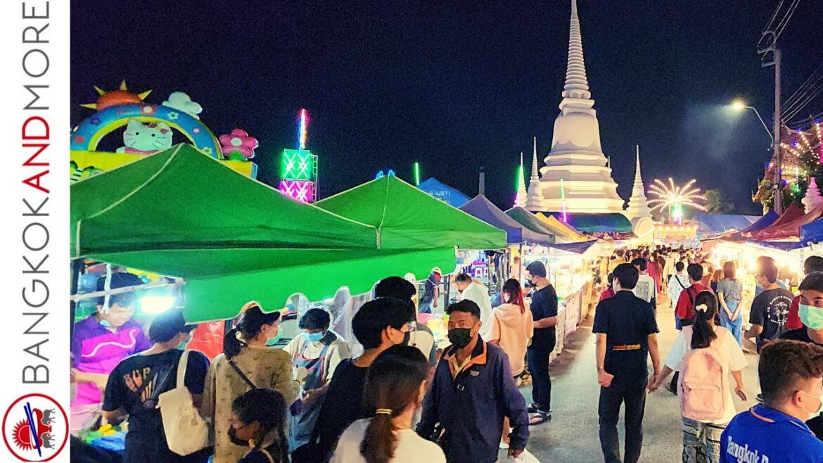 Dozends of STREET FOOD Vendors at a Huge TEMPLE FESTIVAL