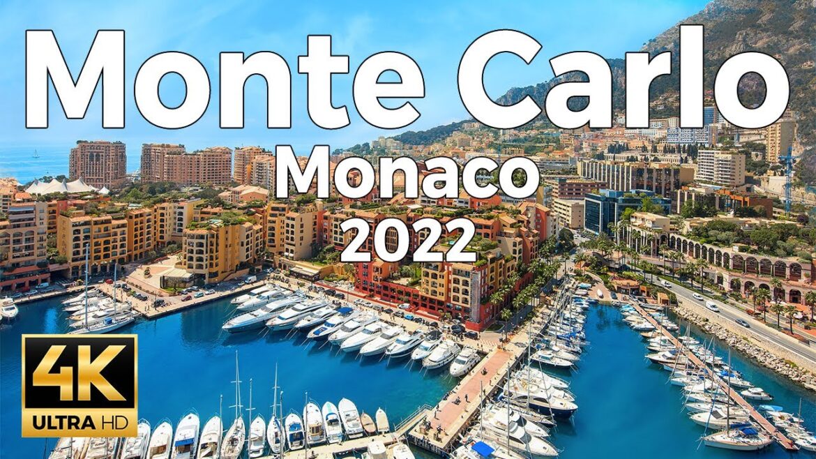 Monte Carlo 2022, Monaco Walking Tour (4k Ultra HD 60fps) – With Captions