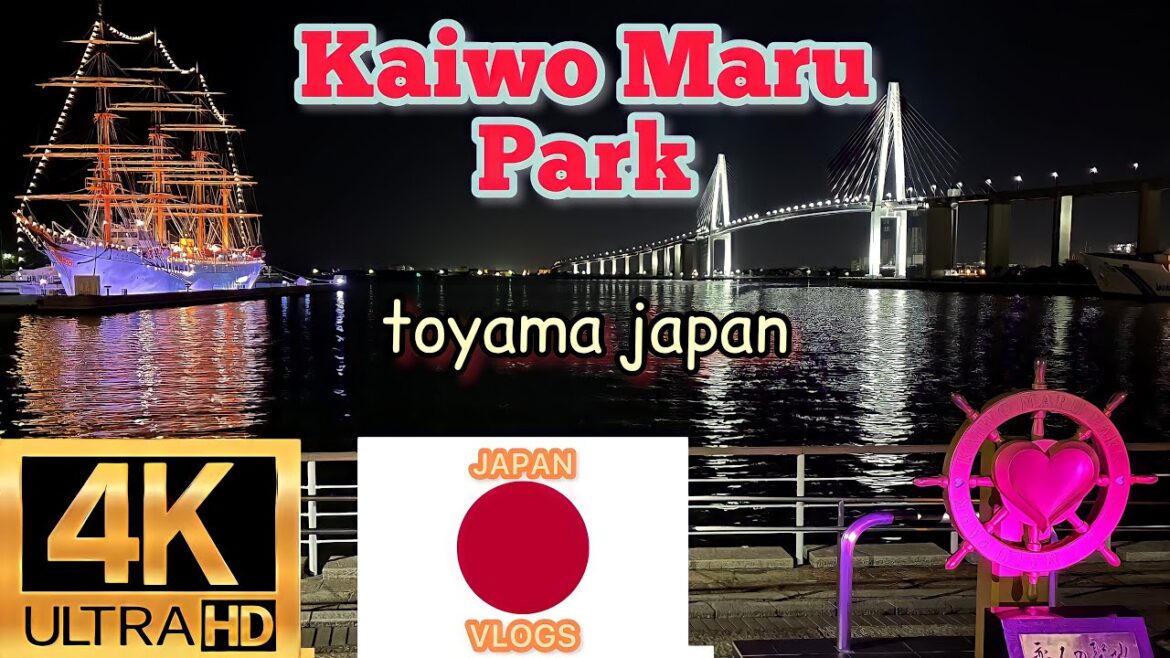 toyama city japan Kaiwo maru park Japanese country side 2022 4k walk