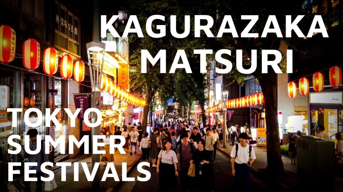 [ 4K ] Kagurazaka Matsuri - 神楽坂まつり2019 - Walking in Tokyo, Japan