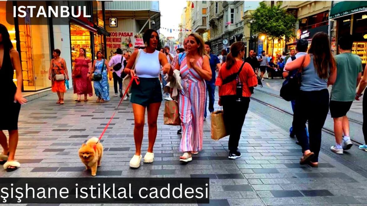 Istanbul Şişhane Late Evening Walk Tour,  Istiklal Caddesi, Galata Area 17th Sept. 2022 | 4K 60fps