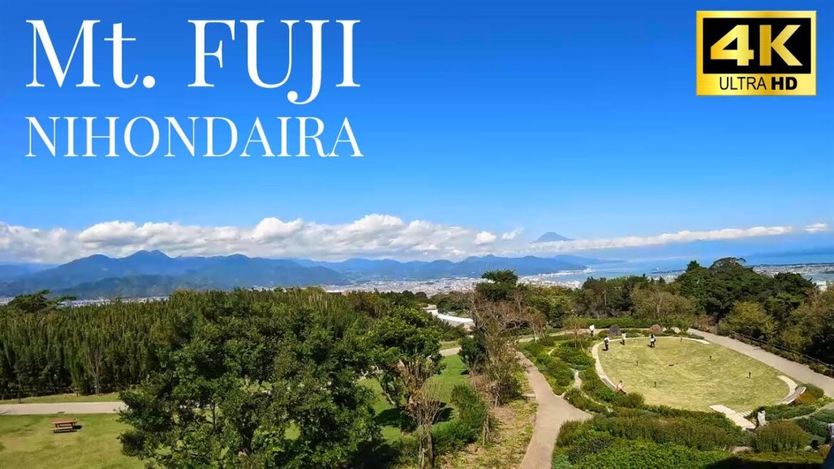 【4K】 Mt. Fuji View / Afternoon Walk in Nihondaira, Shizuoka, Japan / 日本平夢テラス
