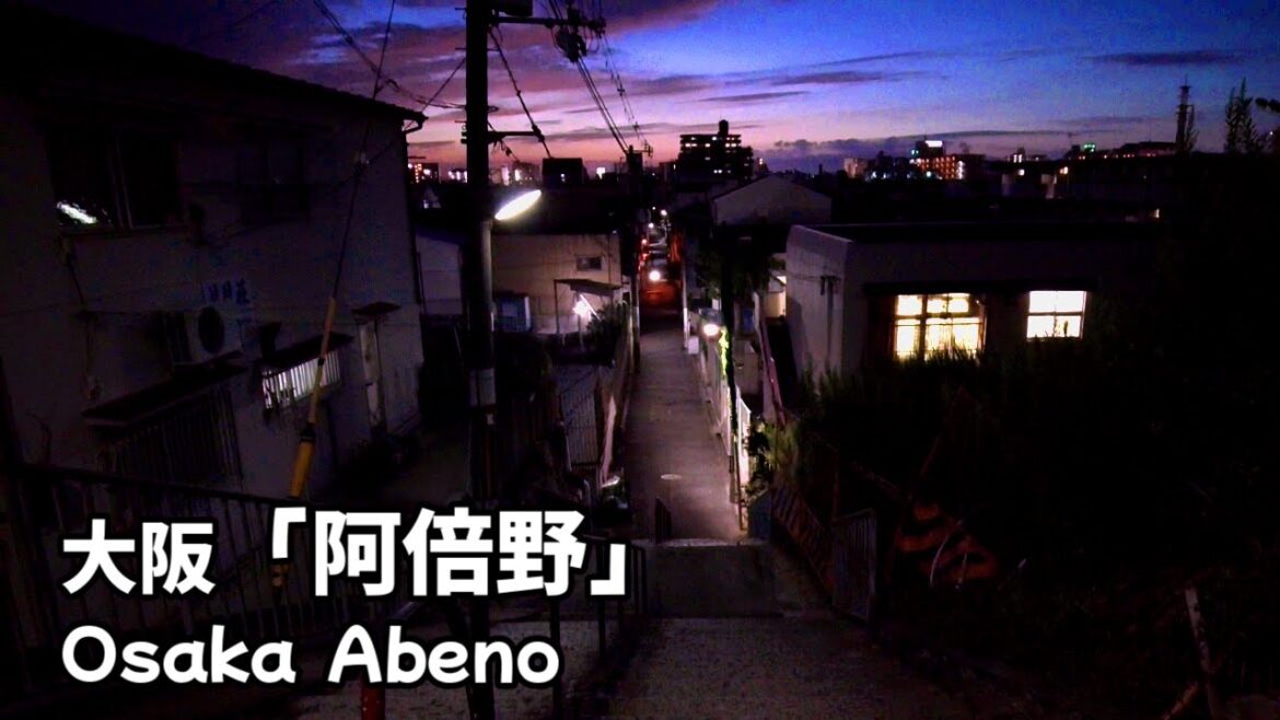 Japan | Walking in "Abeno" in Osaka at sunset.