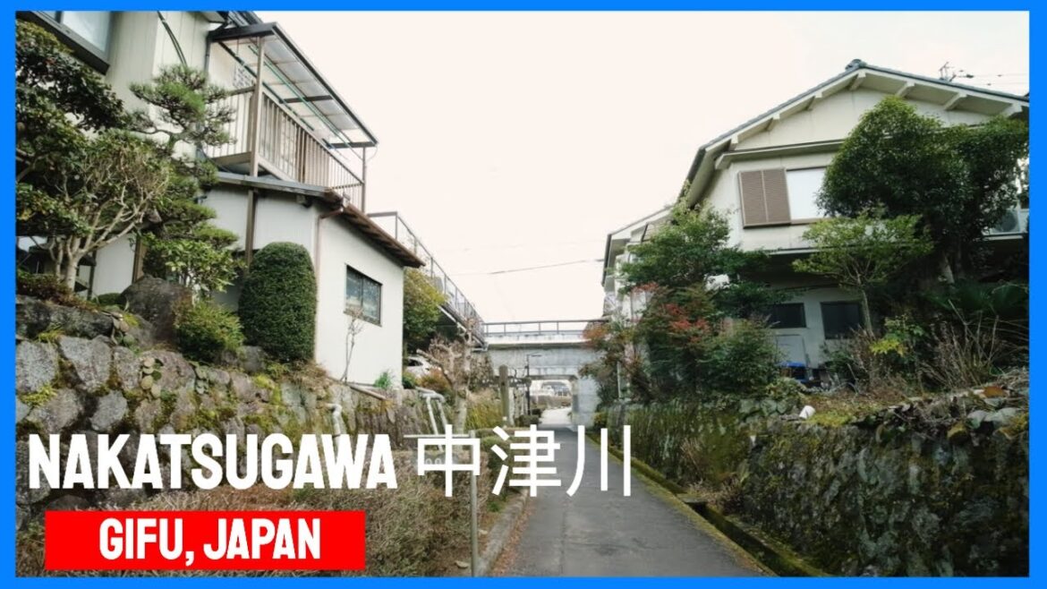 Walking Tour Nakatsugawa 中津川 , Gifu - Japan - Relaxing Video