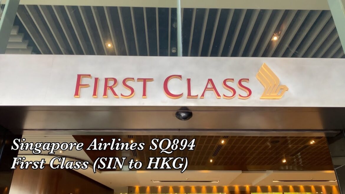 Singapore Airlines SQ 894 First Class (Singapore to Hong Kong) (see my comments in the description) Singapore Airlines SQ 894 First Class (Singapore to Hong Kong) (see my comments in the description)