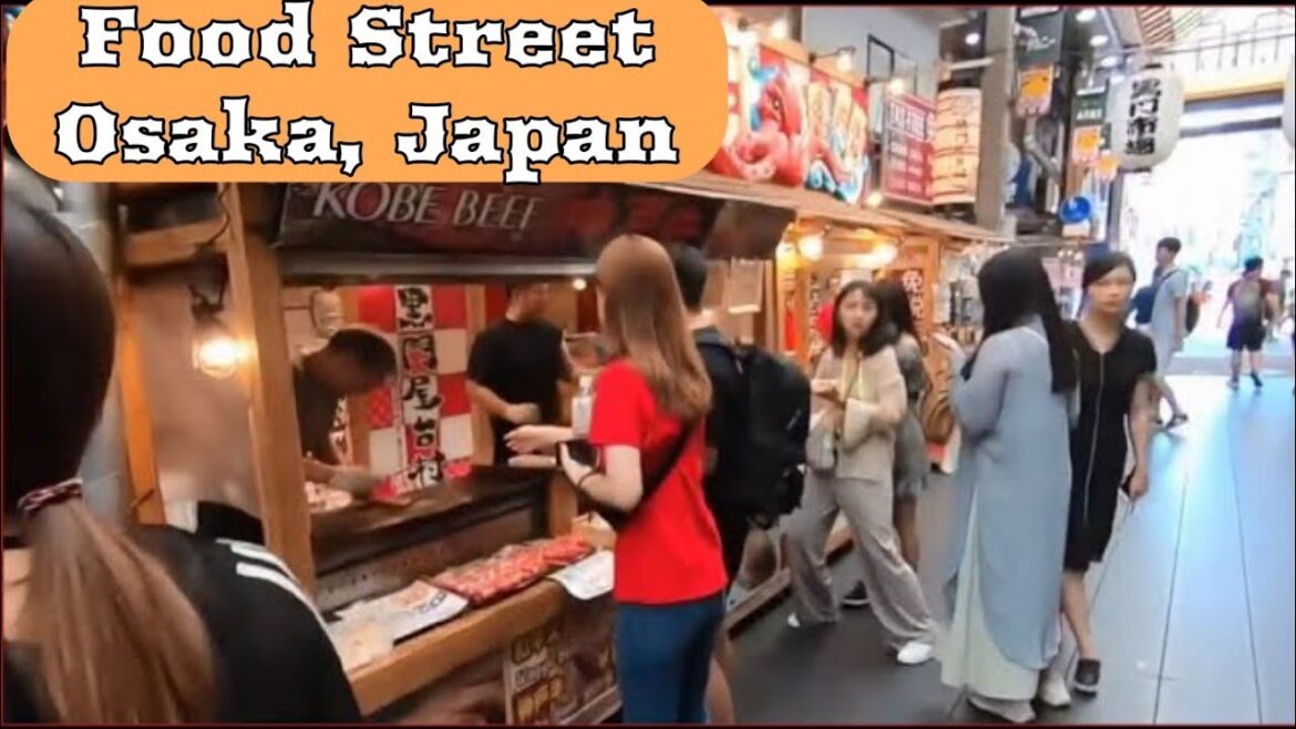 Kuromon Market Food Street Osaka Japan/ Japanese Street Food Osaka Kuromon Market Food Street Osaka Japan/ Japanese Street Food Osaka