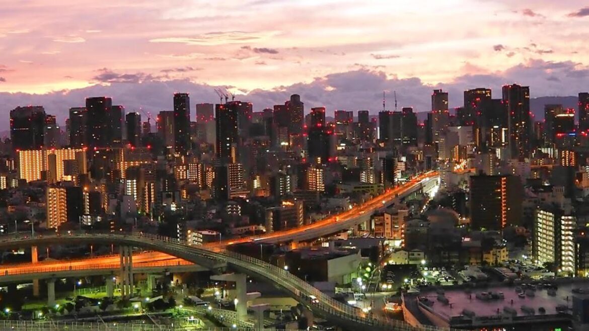 【テストLIVE】夕暮れ時の大阪の街　高画質ライブカメラ配信　BGM（lounge music etc..)