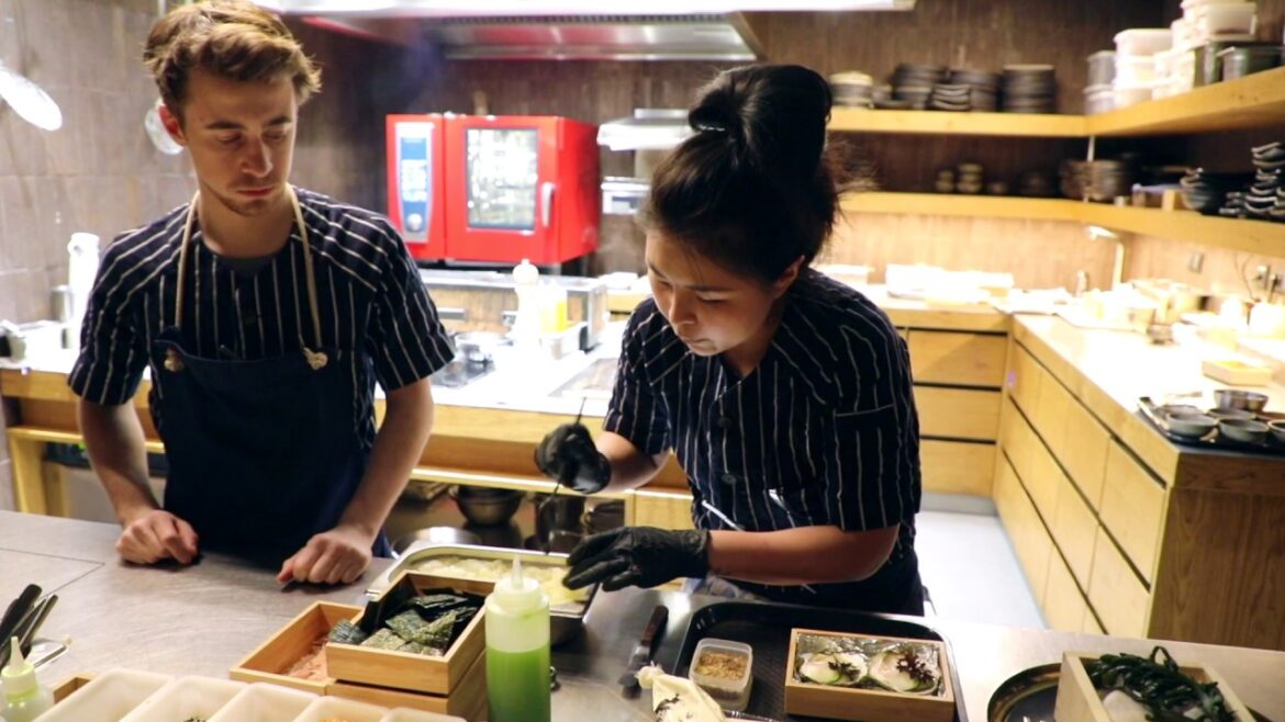 Zeeland flat oyster preparation at Blueness in Cadzand, The Netherlands