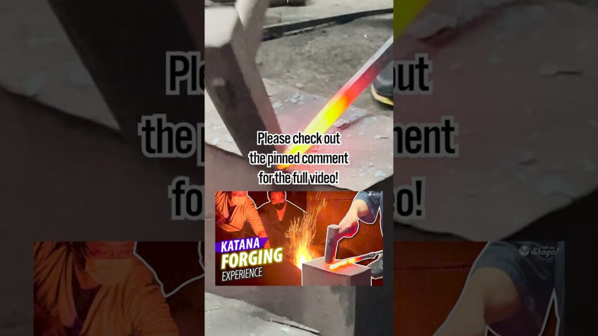 Where You Can Become an Apprentice of a Katana Swordsmith for a Day #Shorts Where You Can Become an Apprentice of a Katana Swordsmith for a Day #Shorts