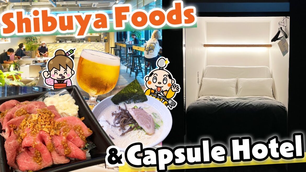 Tokyo Capsule Hotel & Shibuya Food Tour - Izakaya, Ramen / Japan Travel Guide