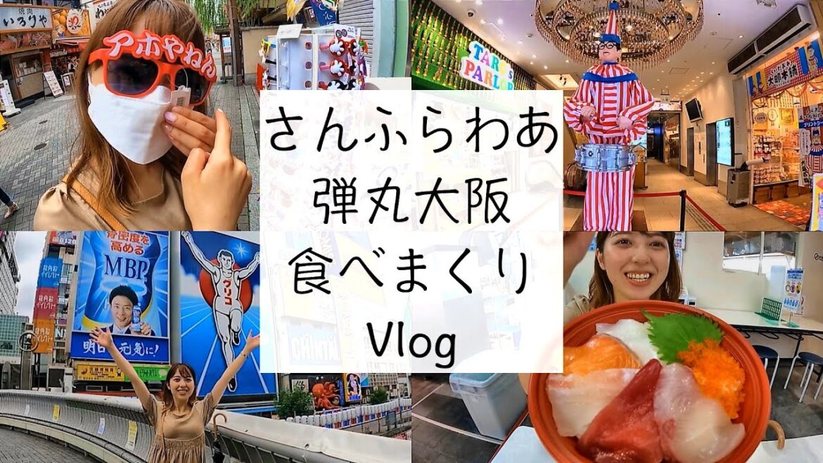【旅行Vlog】さんふらわあでゆく！弾丸大阪食べまくり旅