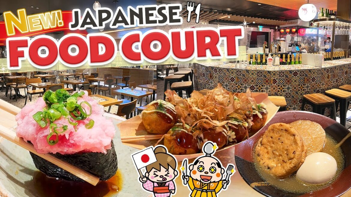 Japanese Food Court Tour in Yokohama / Sushi, Takoyaki, Teppanyaki
